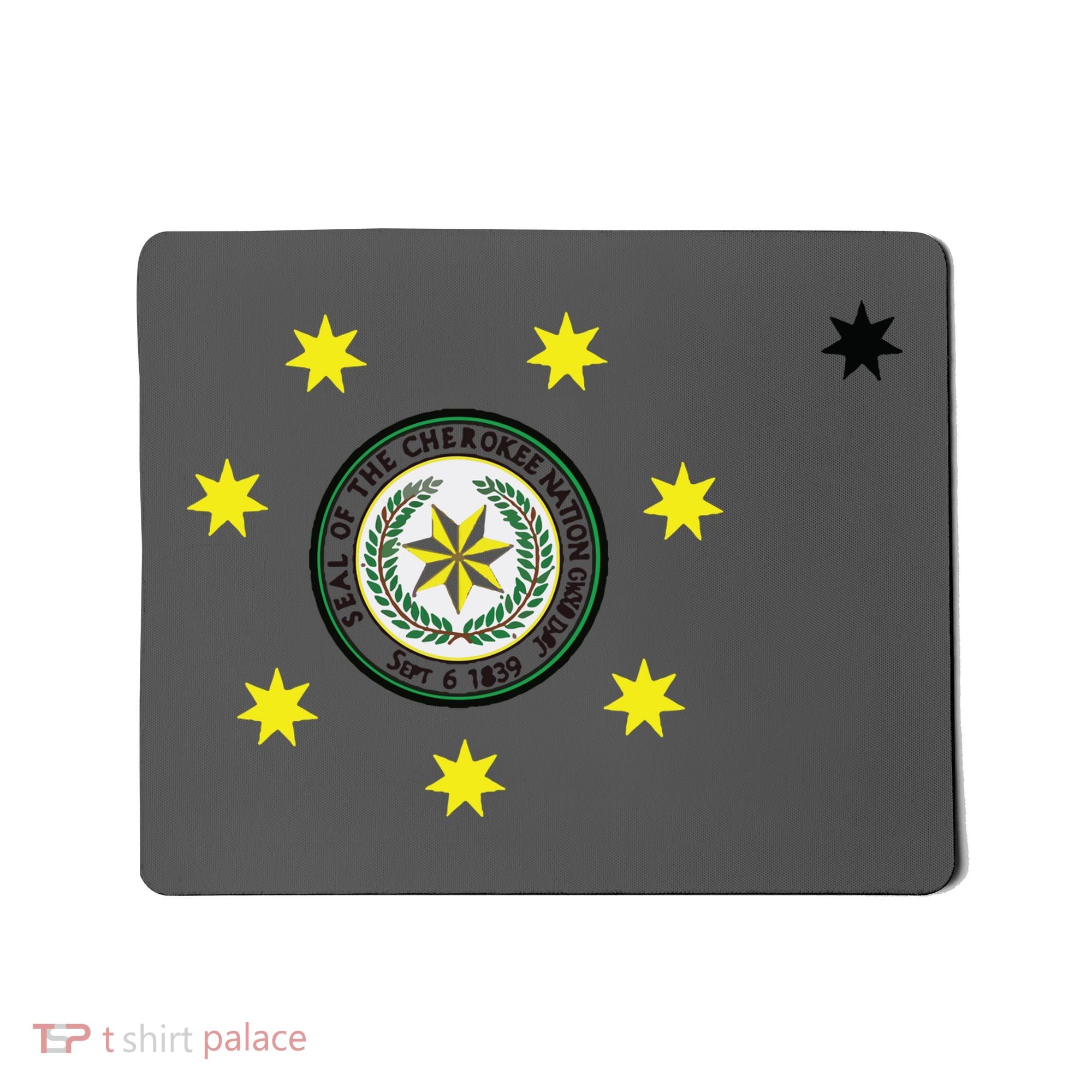 Cherokee Nation Flag Cherokee Mousepad