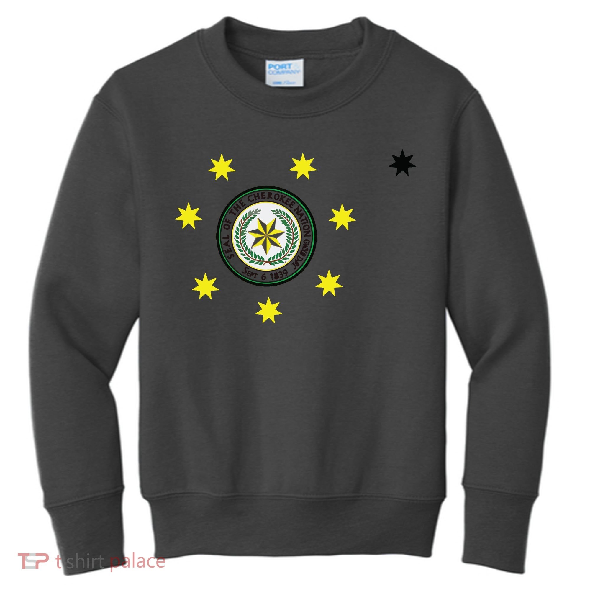Cherokee Nation Flag Cherokee Kids Sweatshirt