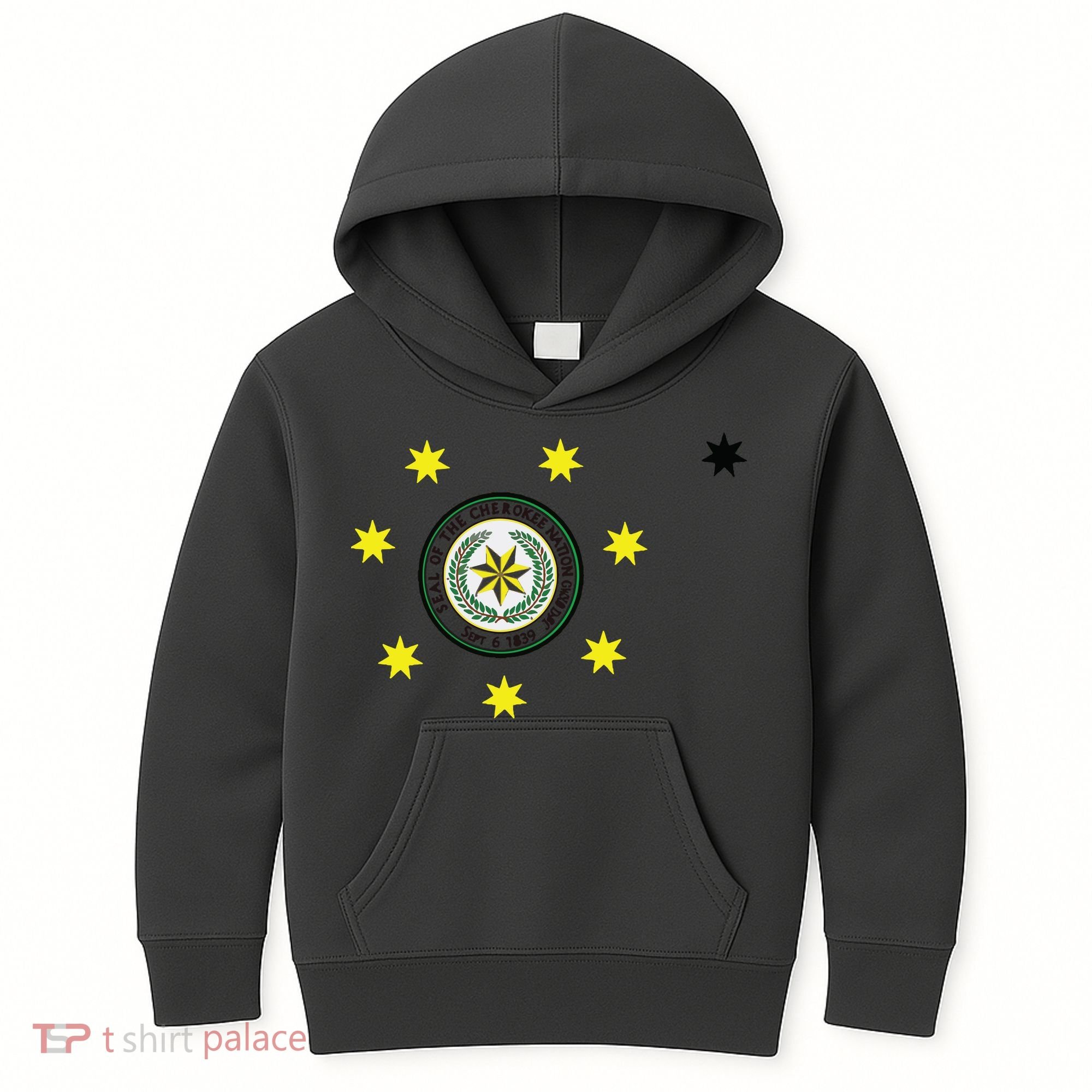 Cherokee Nation Flag Cherokee Kids Hoodie
