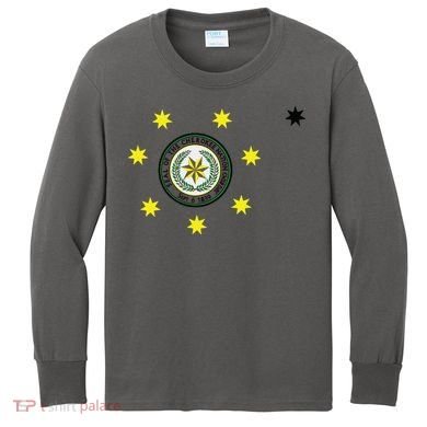 Cherokee Nation Flag Cherokee Kids Long Sleeve Shirt