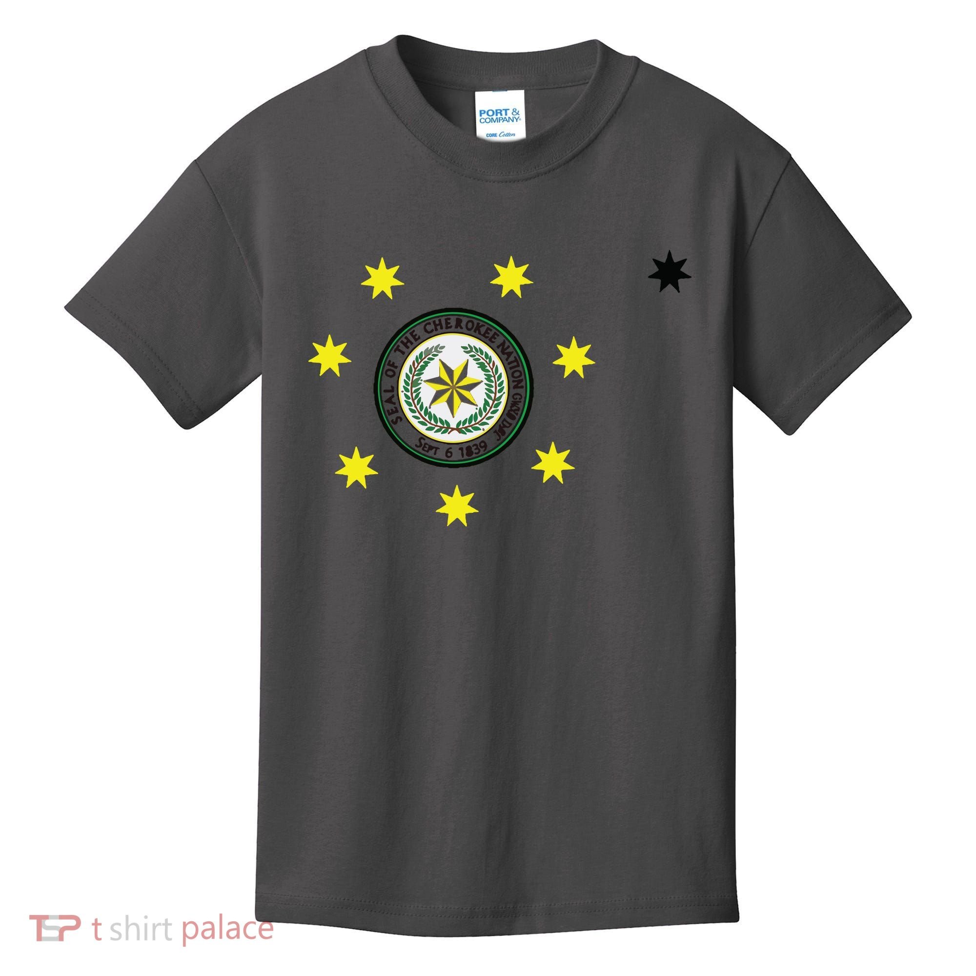 Cherokee Nation Flag Cherokee Kids T-Shirt