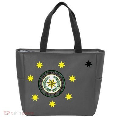 Cherokee Nation Flag Cherokee Tote Bag