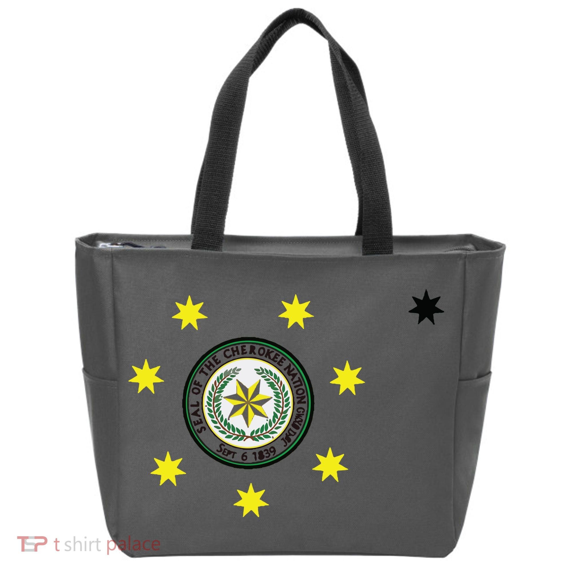 Cherokee Nation Flag Cherokee Tote Bag