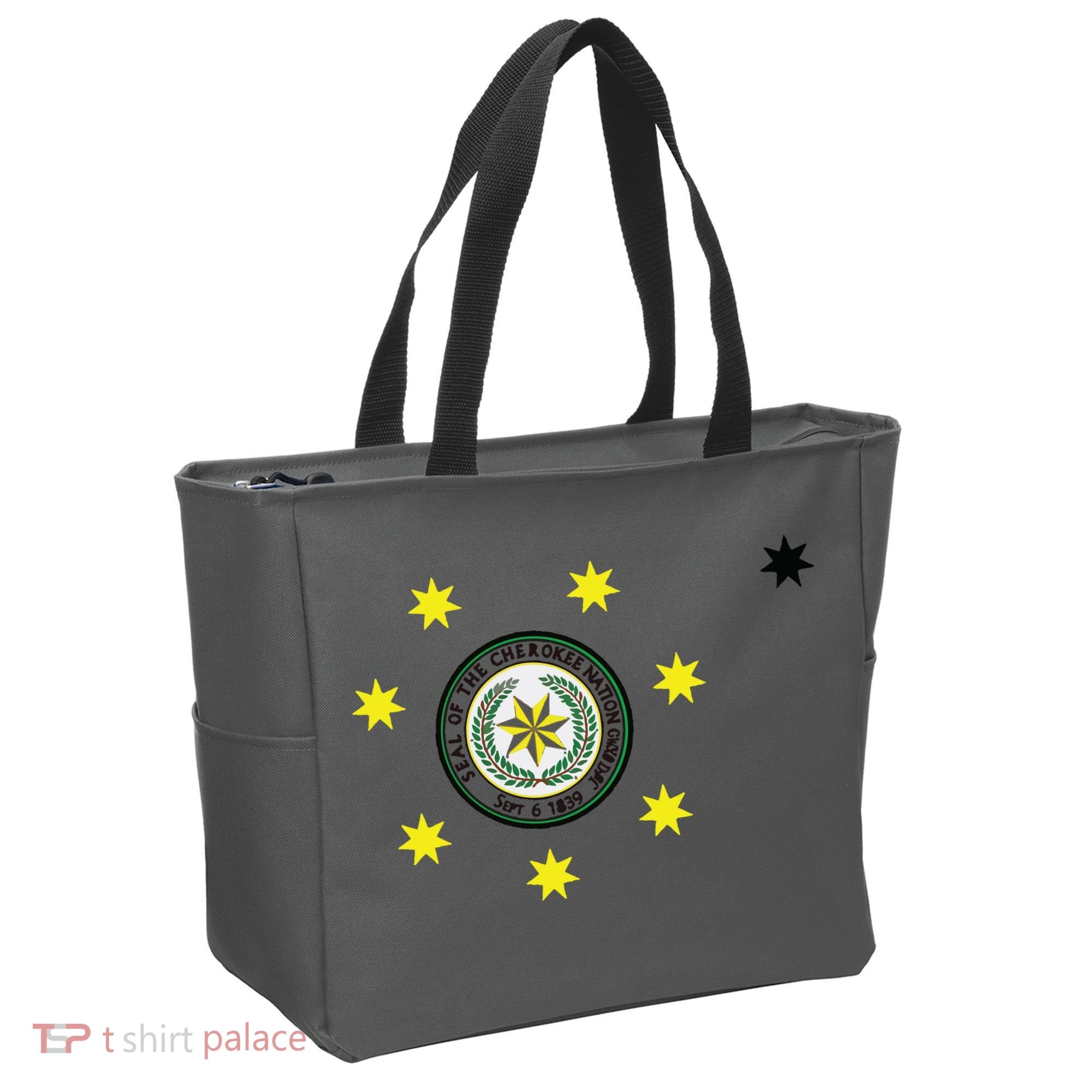 Cherokee Nation Flag Cherokee Tote Bag