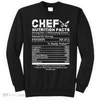 Chef Nutrition Facts Cool Chef Tee Gift For Chefs Sweatshirt thumb 0
