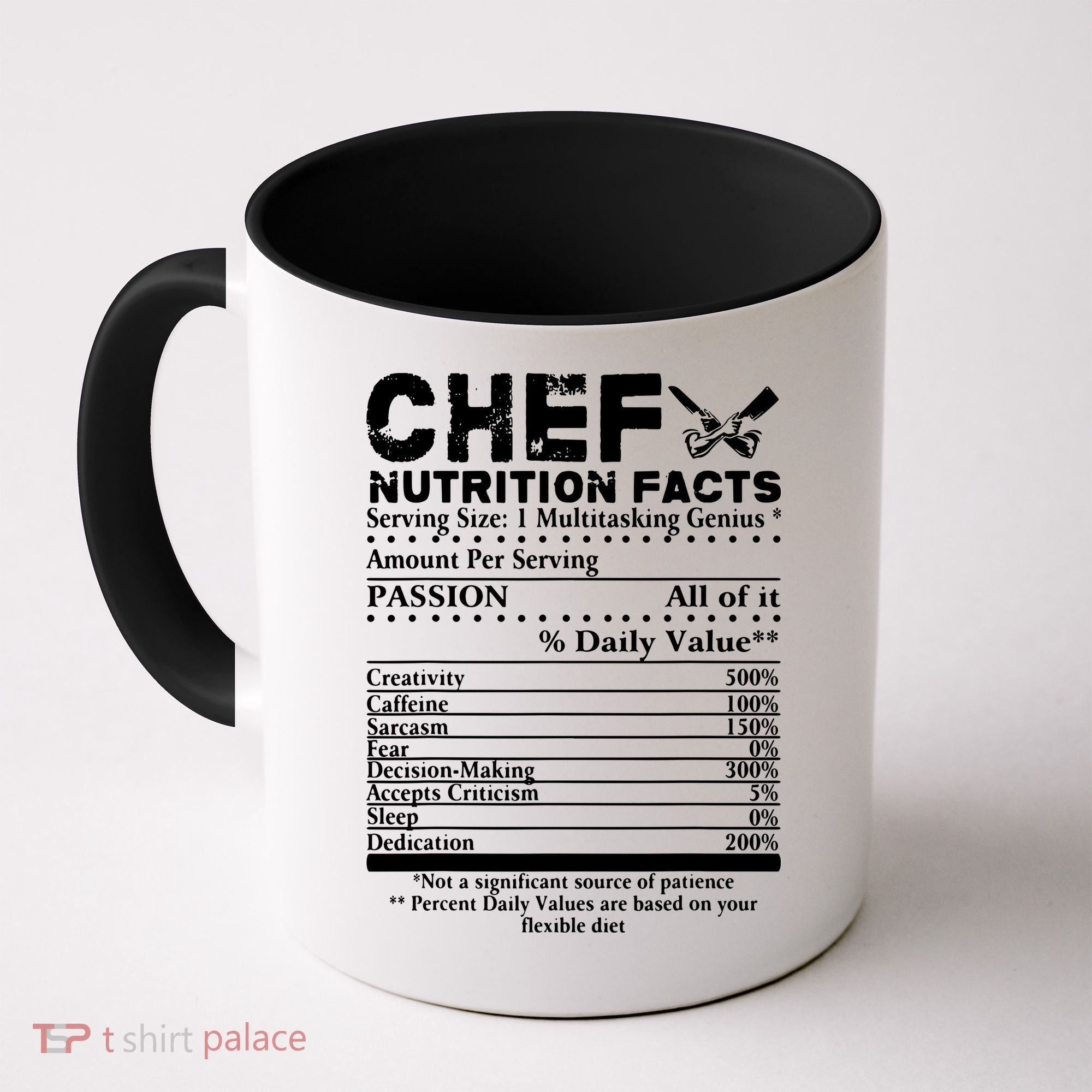 Chef Nutrition Facts Cool Chef Tee Gift For Chefs Coffee Mug