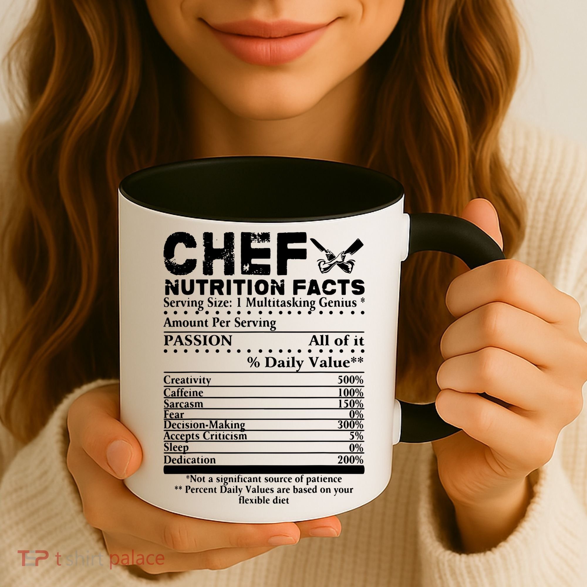 Chef Nutrition Facts Cool Chef Tee Gift For Chefs Coffee Mug