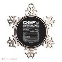 Chef Nutrition Facts Cool Chef Tee Gift For Chefs Ornament thumb 0