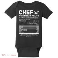 Chef Nutrition Facts Cool Chef Tee Gift For Chefs Baby Bodysuit thumb 0