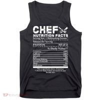 Chef Nutrition Facts Cool Chef Tee Gift For Chefs Tank Top thumb 0