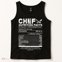 Chef Nutrition Facts Cool Chef Tee Gift For Chefs Tank Top thumb 2