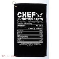 Chef Nutrition Facts Cool Chef Tee Gift For Chefs Golf Towel thumb 0