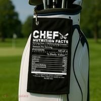 Chef Nutrition Facts Cool Chef Tee Gift For Chefs Golf Towel thumb 2