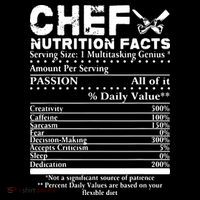 Chef Nutrition Facts Cool Chef Tee Gift For Chefs Women's T-Shirt thumb 6