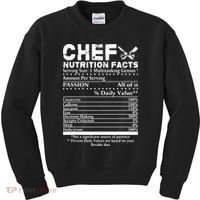 Chef Nutrition Facts Cool Chef Tee Gift For Chefs Kids Sweatshirt thumb 0