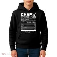 Chef Nutrition Facts Cool Chef Tee Gift For Chefs Kids Hoodie thumb 4
