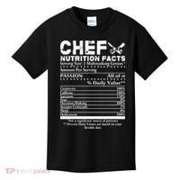 Chef Nutrition Facts Cool Chef Tee Gift For Chefs Kids T-Shirt thumb 0