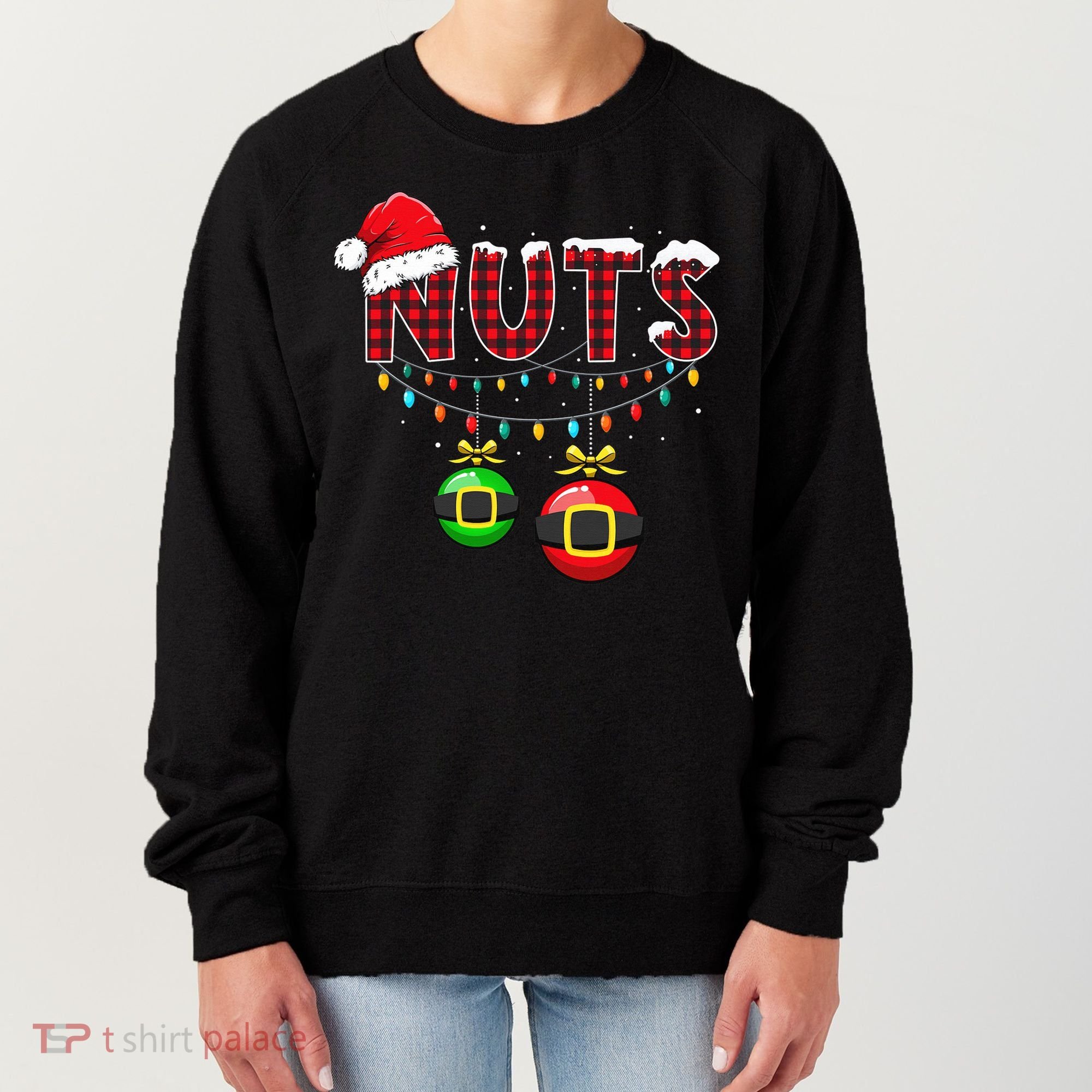 Chest Nuts Funny Matching Chestnuts Christmas Couples Nuts  Women's Sweatshirt