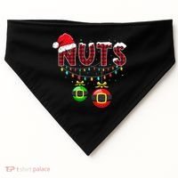 Chest Nuts Funny Matching Chestnuts Christmas Couples Nuts  USA-Made Doggie Bandana thumb 0