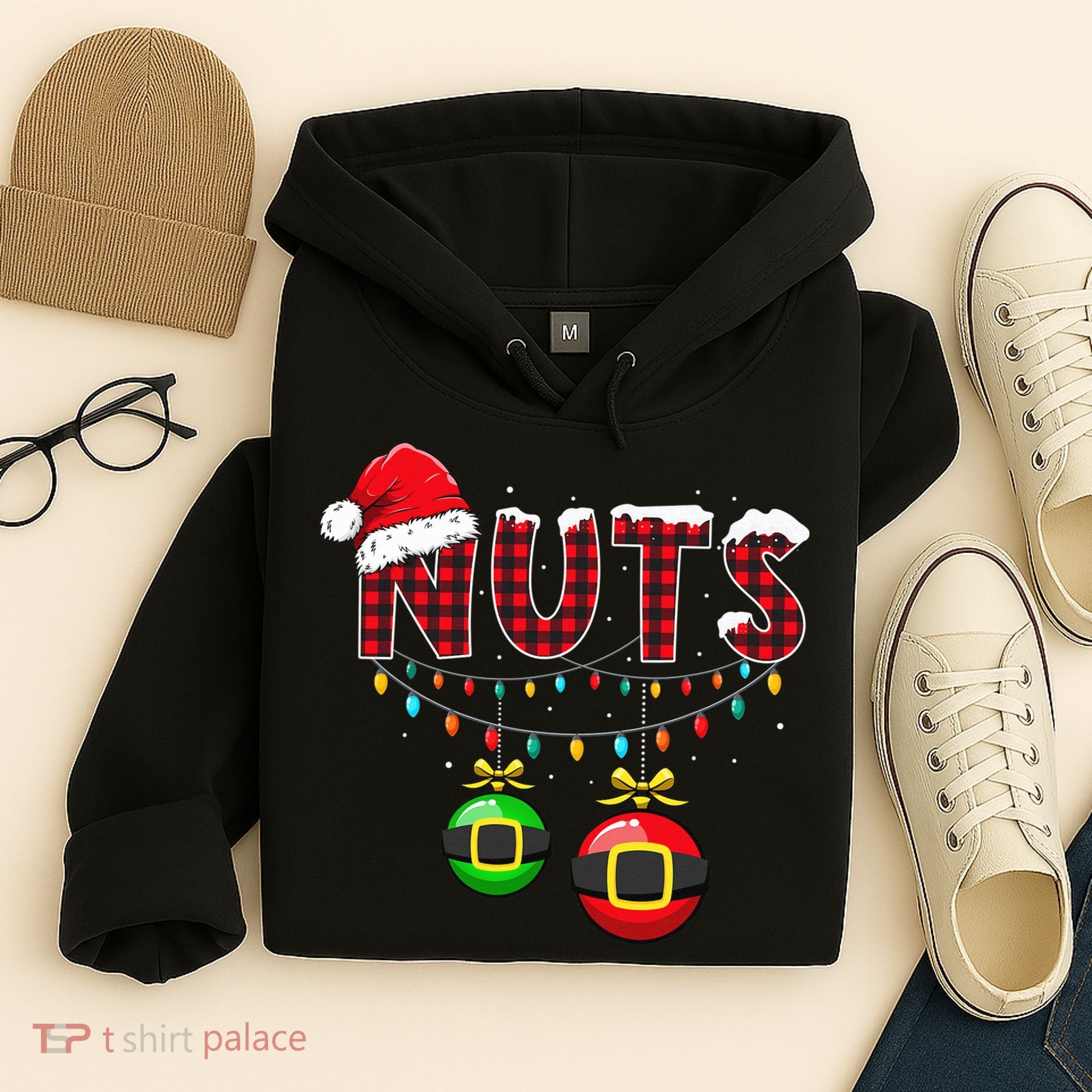 Chest Nuts Funny Matching Chestnuts Christmas Couples Nuts  Hoodie