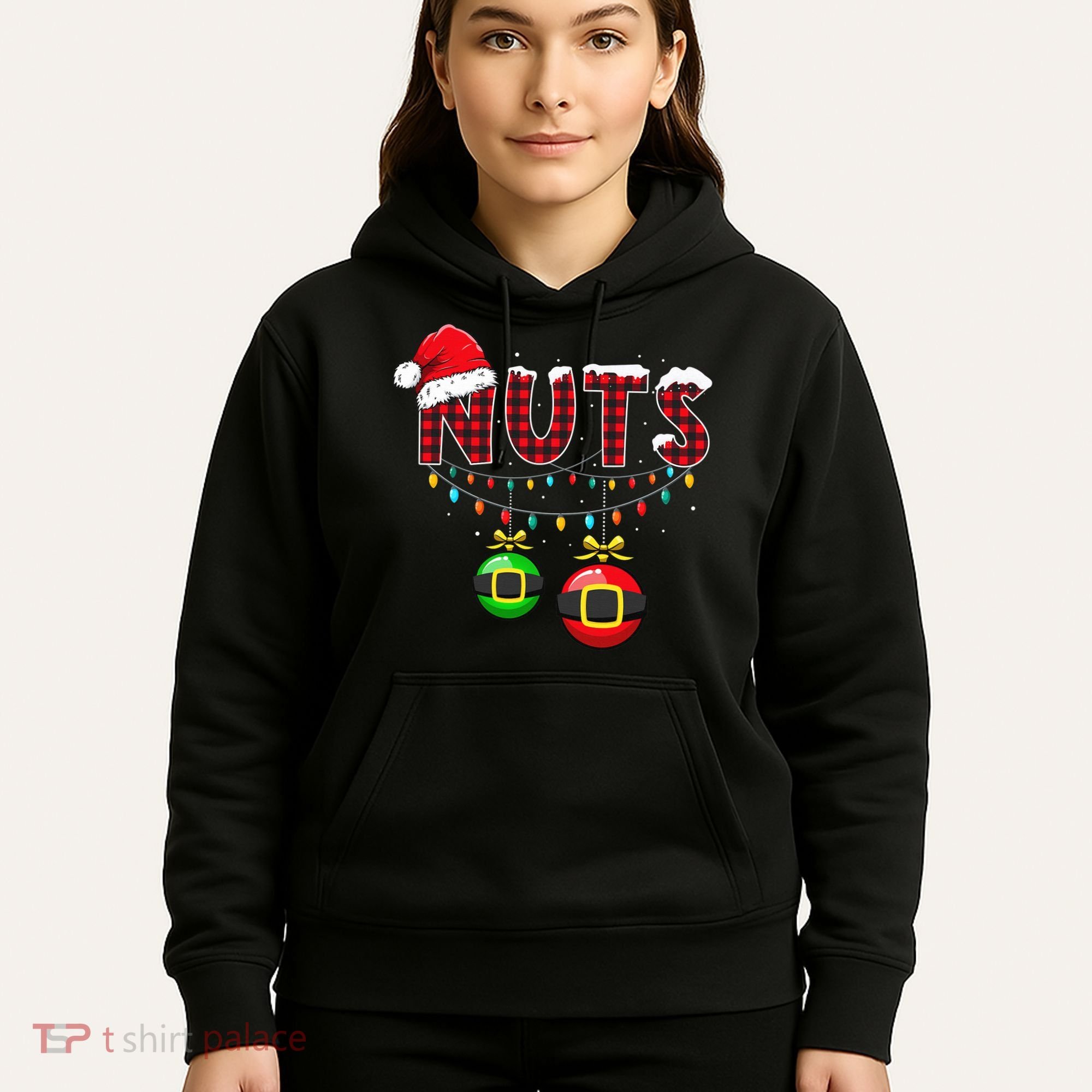 Chest Nuts Funny Matching Chestnuts Christmas Couples Nuts  Hoodie