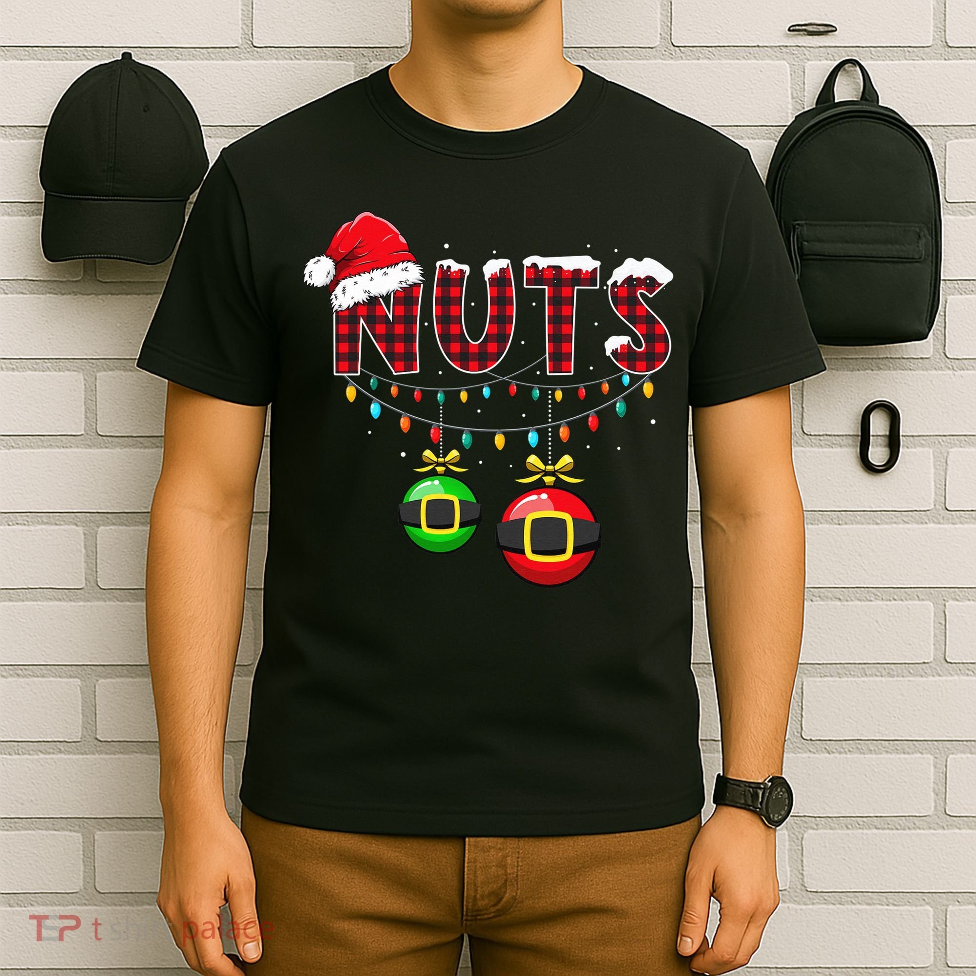 Chest Nuts Funny Matching Chestnuts Christmas Couples Nuts  T-Shirt