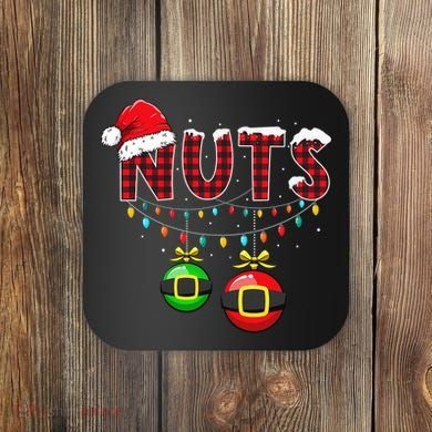 Chest Nuts Funny Matching Chestnuts Christmas Couples Nuts  Coaster