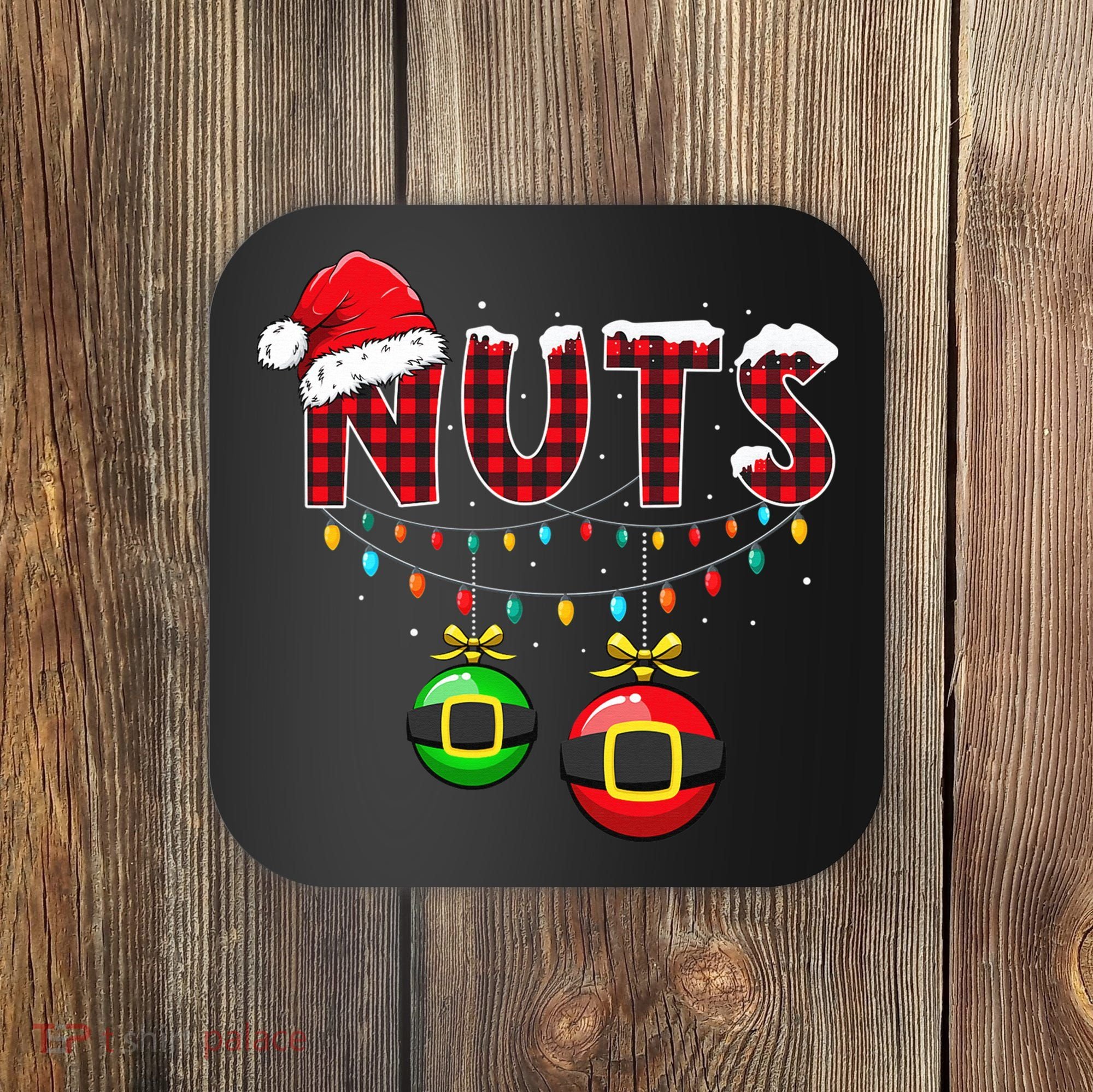 Chest Nuts Funny Matching Chestnuts Christmas Couples Nuts  Coaster