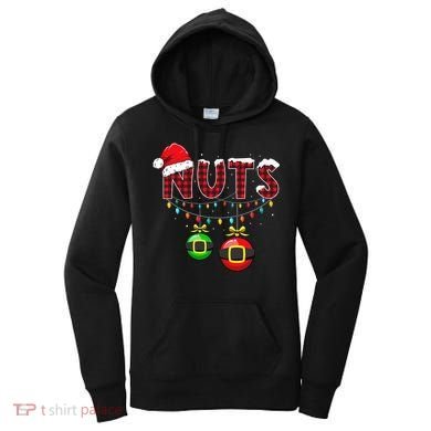 Chest Nuts Funny Matching Chestnuts Christmas Couples Nuts  Women's Hoodie