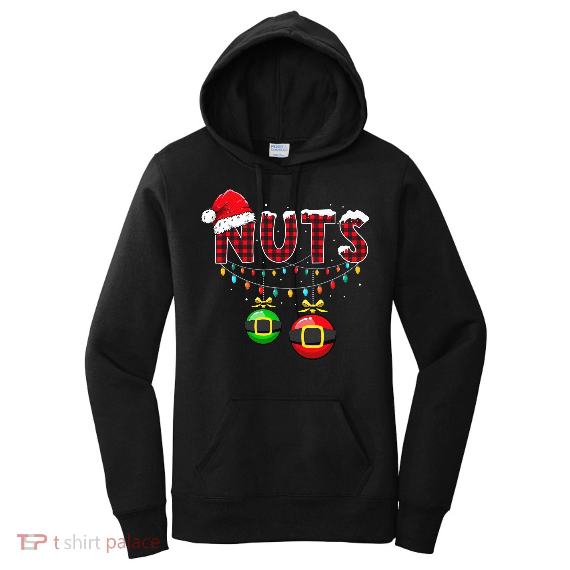 Chest Nuts Funny Matching Chestnuts Christmas Couples Nuts  Women's Hoodie