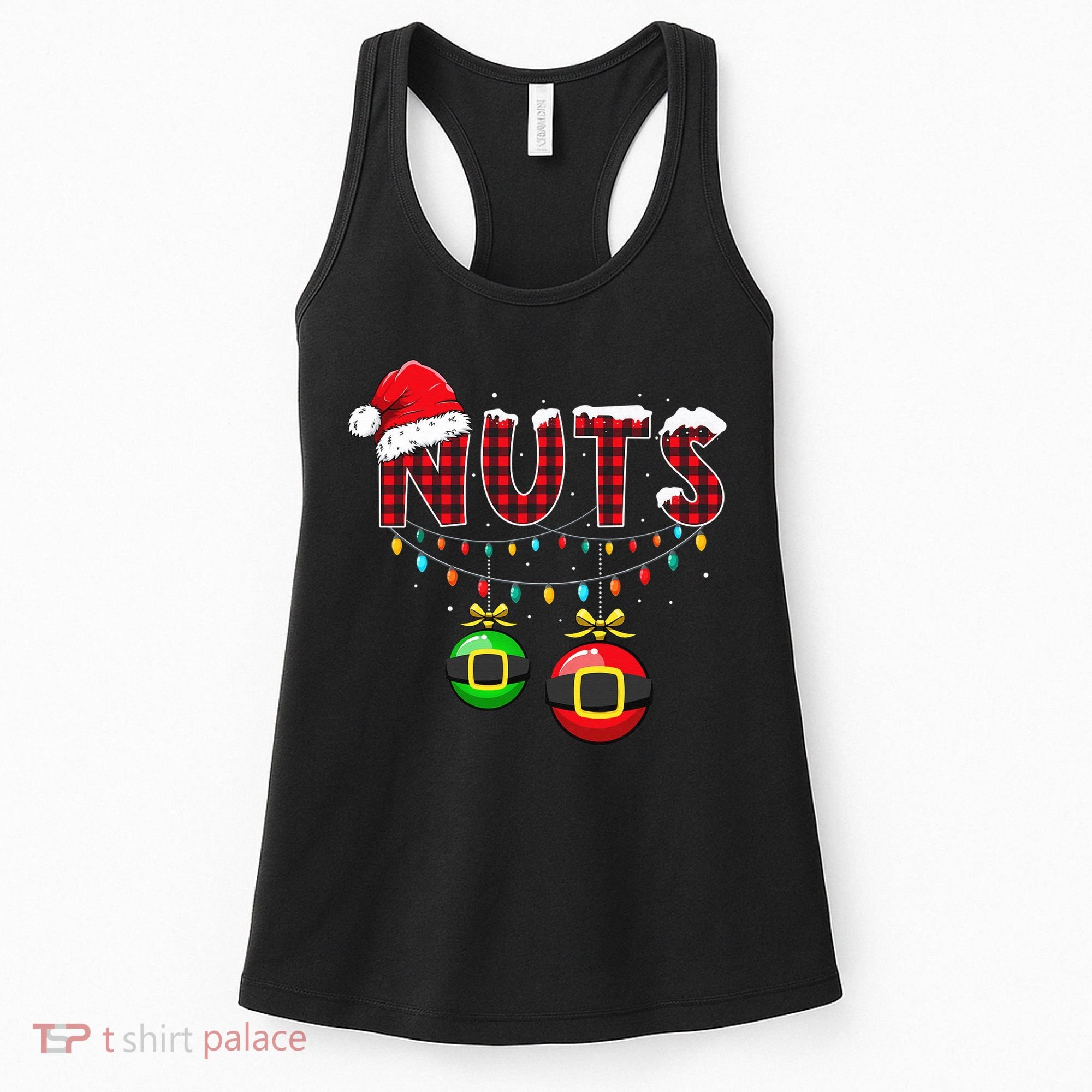 Chest Nuts Funny Matching Chestnuts Christmas Couples Nuts  Women's Tank Top