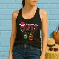 Chest Nuts Funny Matching Chestnuts Christmas Couples Nuts  Women's Tank Top thumb 2