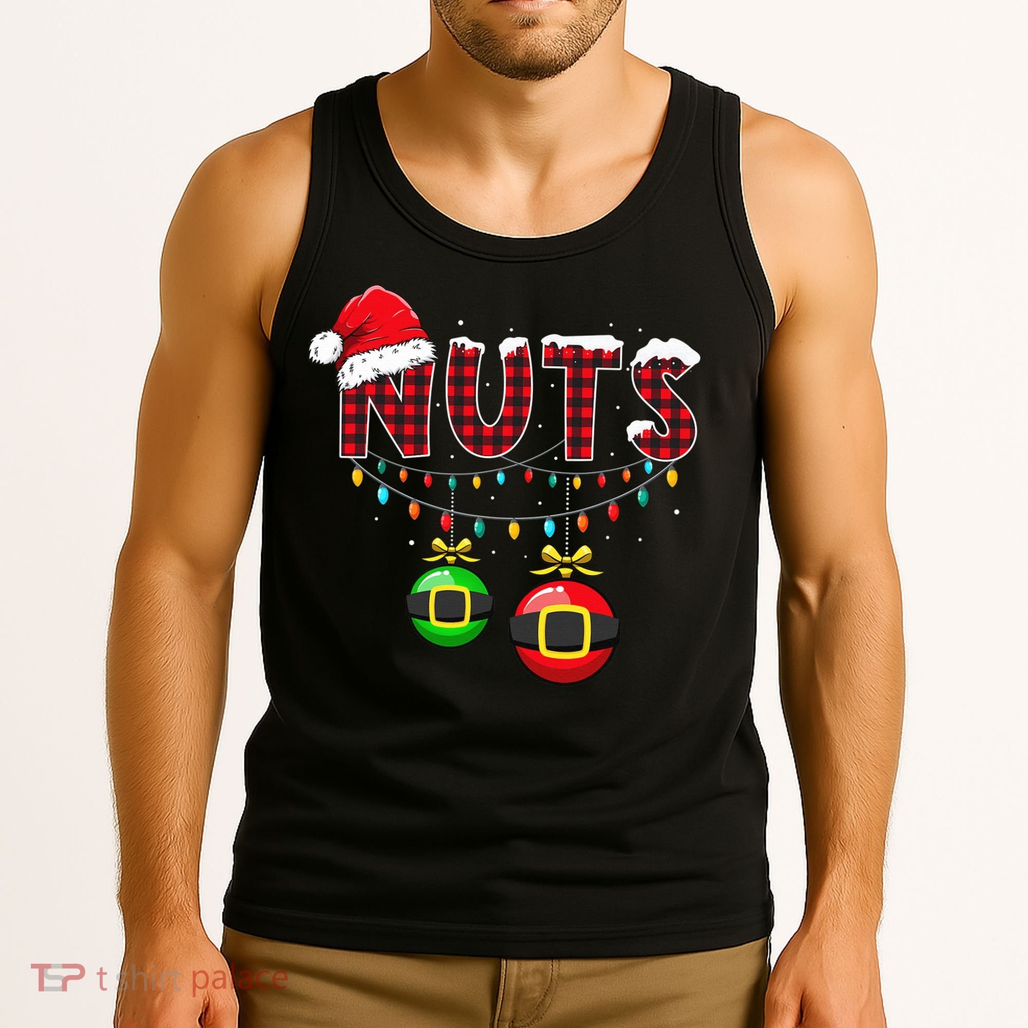 Chest Nuts Funny Matching Chestnuts Christmas Couples Nuts  Tank Top