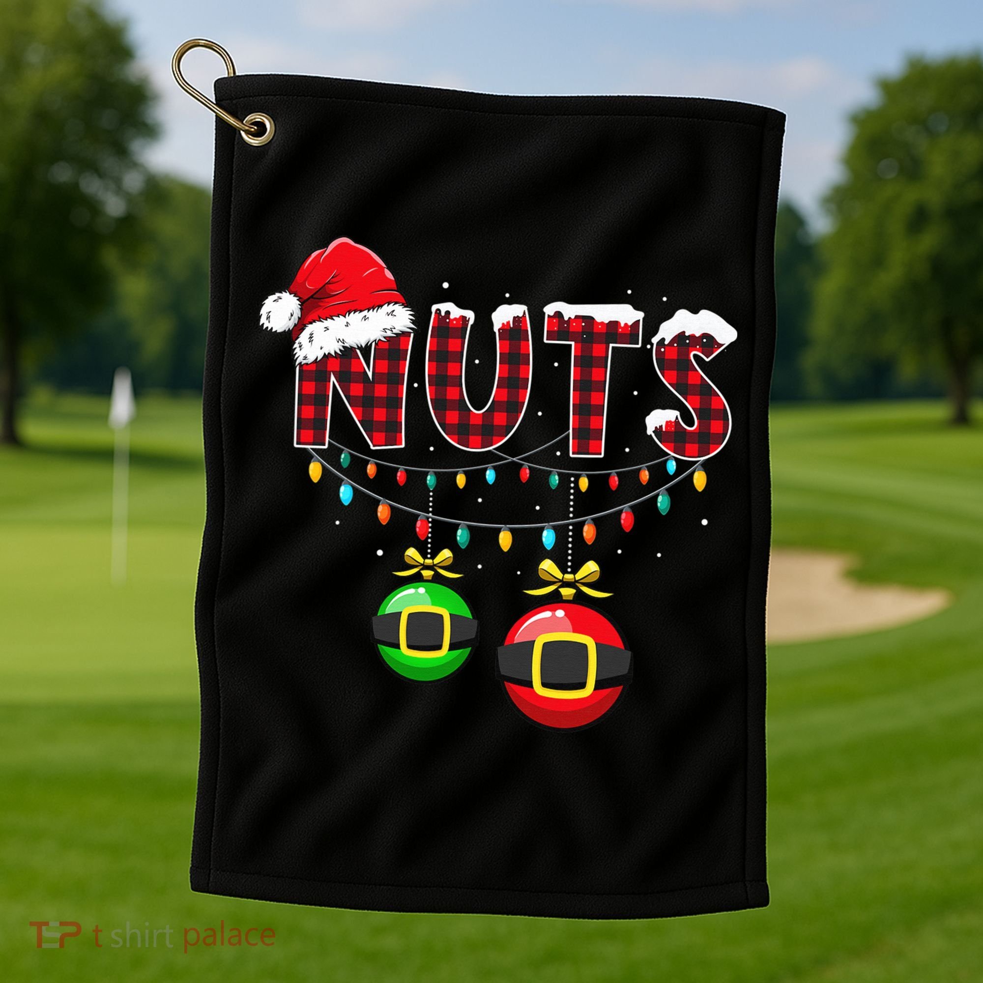 Chest Nuts Funny Matching Chestnuts Christmas Couples Nuts  Golf Towel