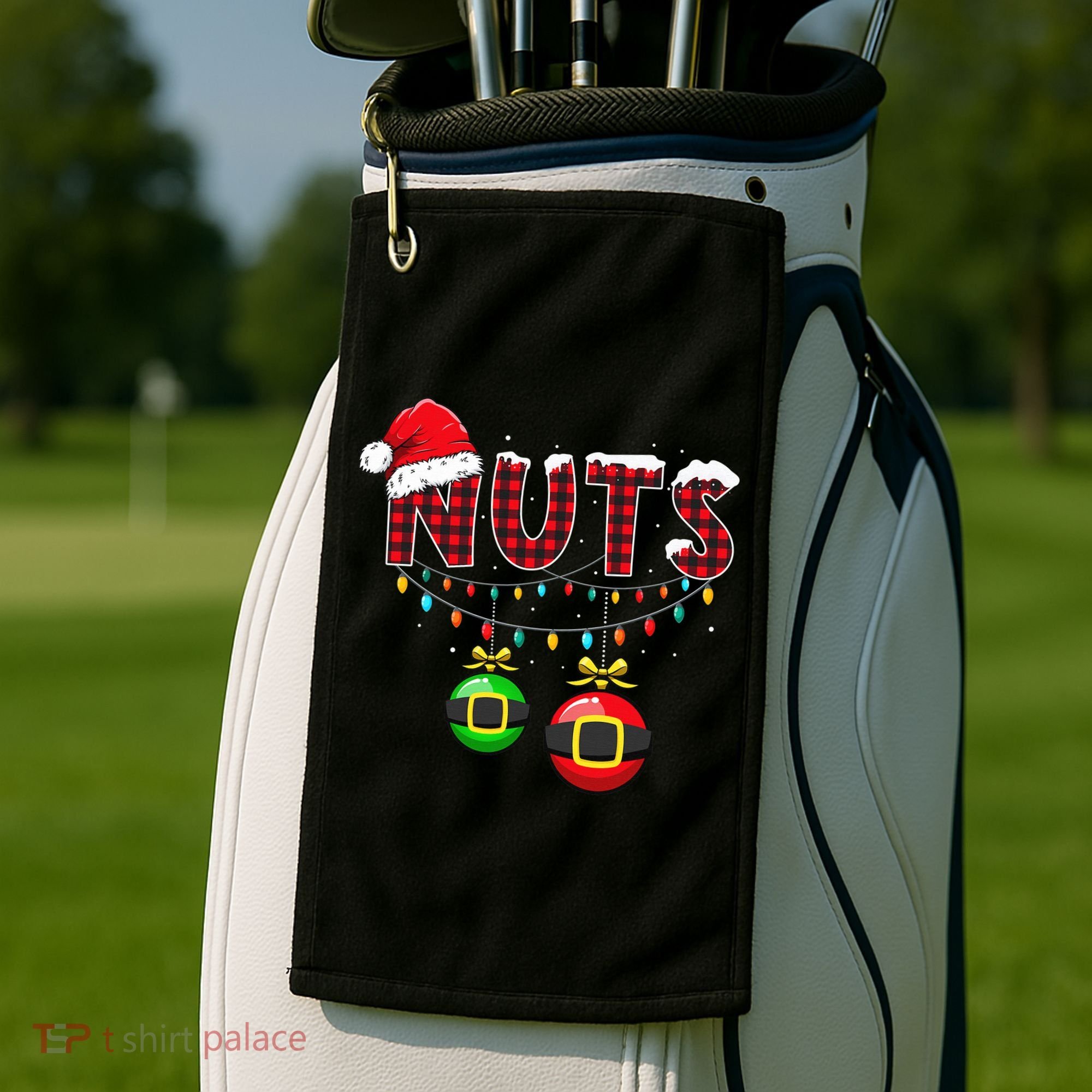 Chest Nuts Funny Matching Chestnuts Christmas Couples Nuts  Golf Towel