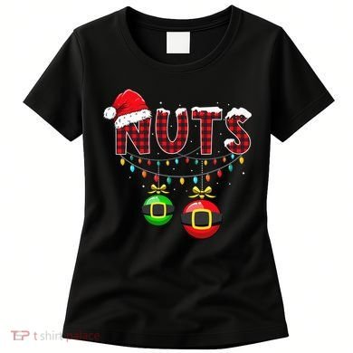 Chest Nuts Funny Matching Chestnuts Christmas Couples Nuts  Women's T-Shirt