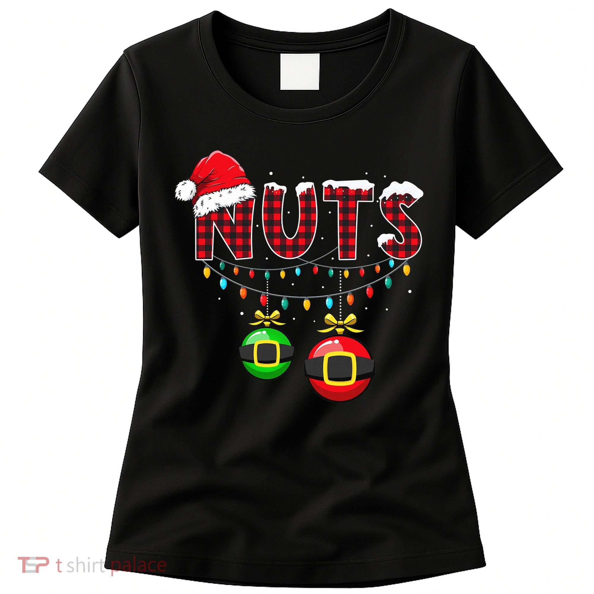 Chest Nuts Funny Matching Chestnuts Christmas Couples Nuts  Women's T-Shirt