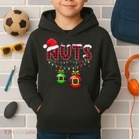 Chest Nuts Funny Matching Chestnuts Christmas Couples Nuts  Kids Hoodie thumb 2