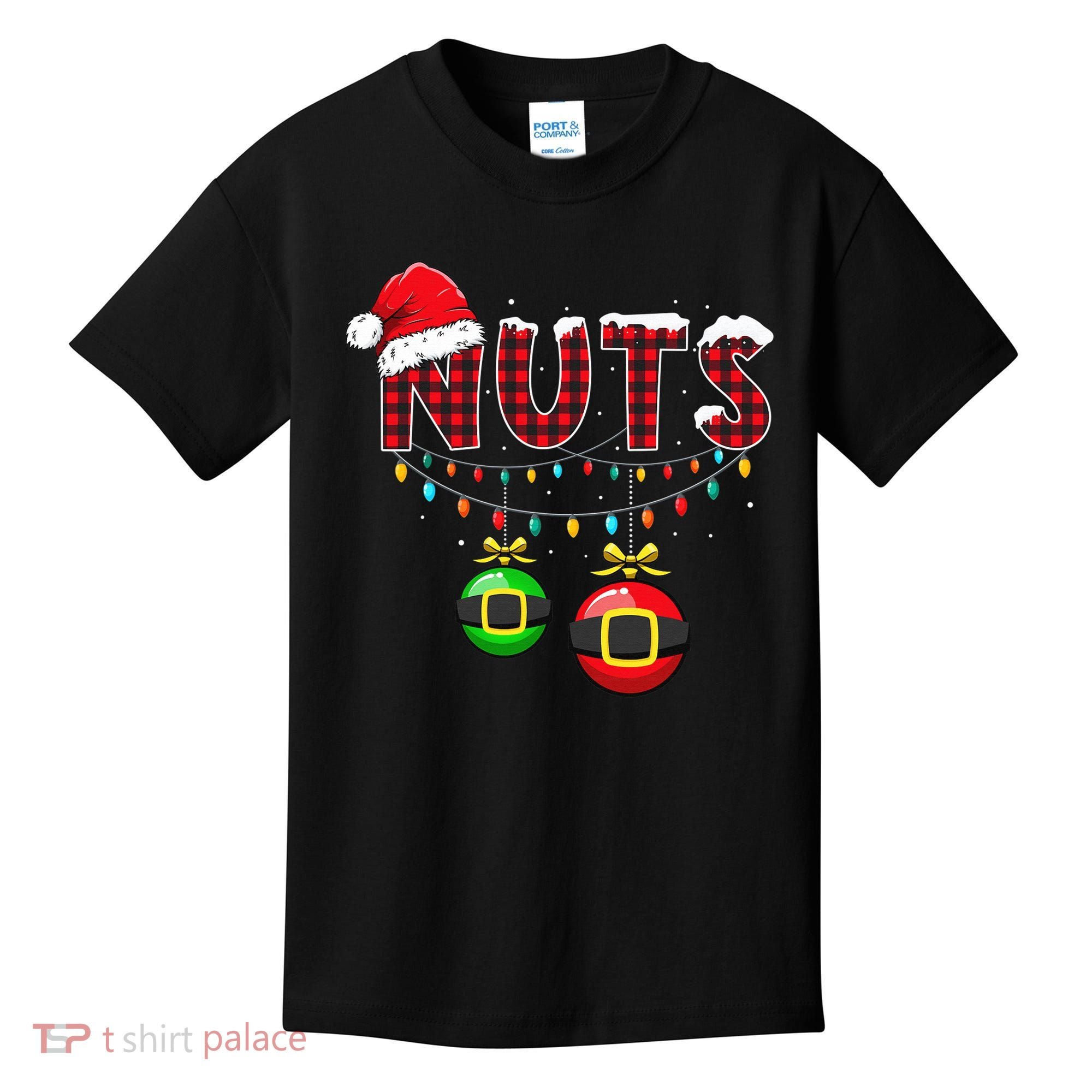 Chest Nuts Funny Matching Chestnuts Christmas Couples Nuts  Kids T-Shirt
