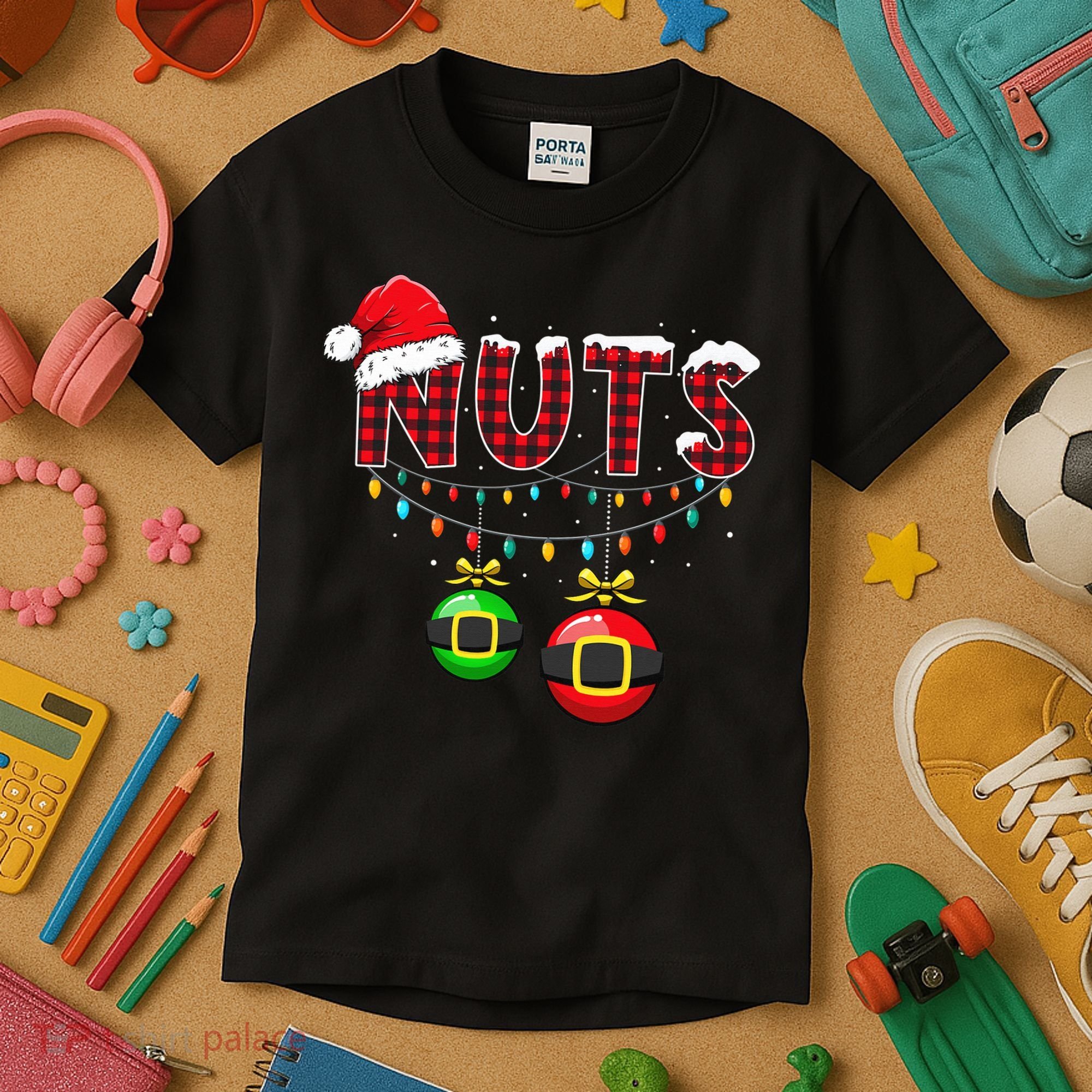 Chest Nuts Funny Matching Chestnuts Christmas Couples Nuts  Kids T-Shirt