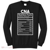 CNA Nutrition Facts Certified Nursing Assistant Sweatshirt thumb 0