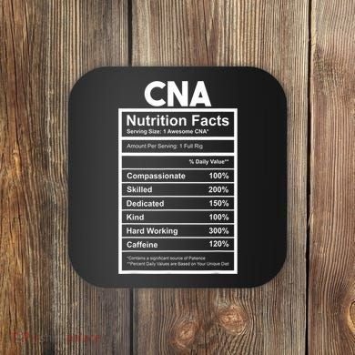CNA Nutrition Facts Certified Nursing Assistant Coaster