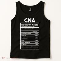 CNA Nutrition Facts Certified Nursing Assistant Tank Top thumb 2
