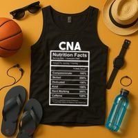 CNA Nutrition Facts Certified Nursing Assistant Tank Top thumb 4