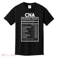 CNA Nutrition Facts Certified Nursing Assistant Kids T-Shirt thumb 0