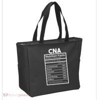 CNA Nutrition Facts Certified Nursing Assistant Tote Bag thumb 2