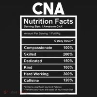 CNA Nutrition Facts Certified Nursing Assistant Tote Bag thumb 4