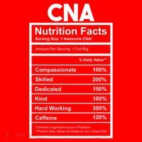CNA Nutrition Facts Certified Nursing Assistant Santa Hat thumb 1