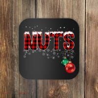 Chest Nuts Funny Matching Chestnuts Christmas Couples Coaster thumb 0