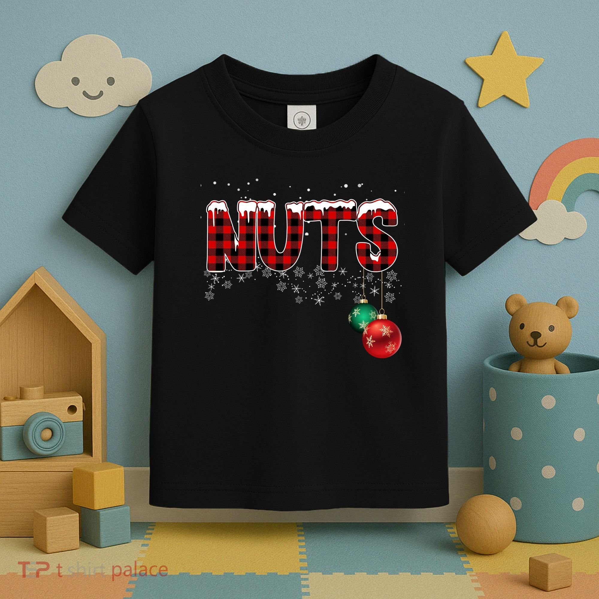 Chest Nuts Funny Matching Chestnuts Christmas Couples Toddler T-Shirt